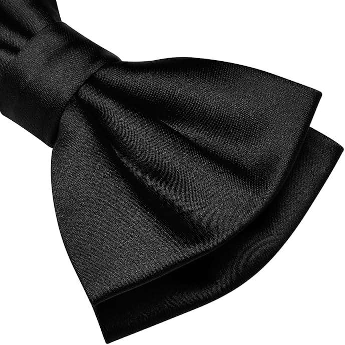 Branduce Solid Color Pre-tied Bow Tie Quality Adjustable Bowtie for Men Party Wedding - Image 3