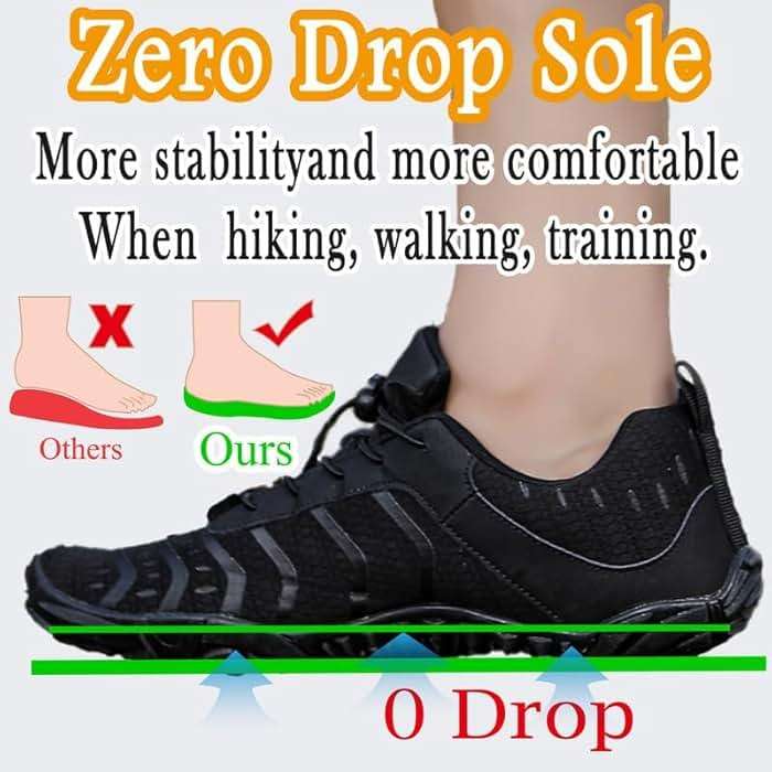 Barefoot Shoes Men Women Minimalist Shoes Zero Drop Workout Cross-Trainer Hiking Water Wide Toe Box Grounded Footwear Weightlifting Walking - Image 3