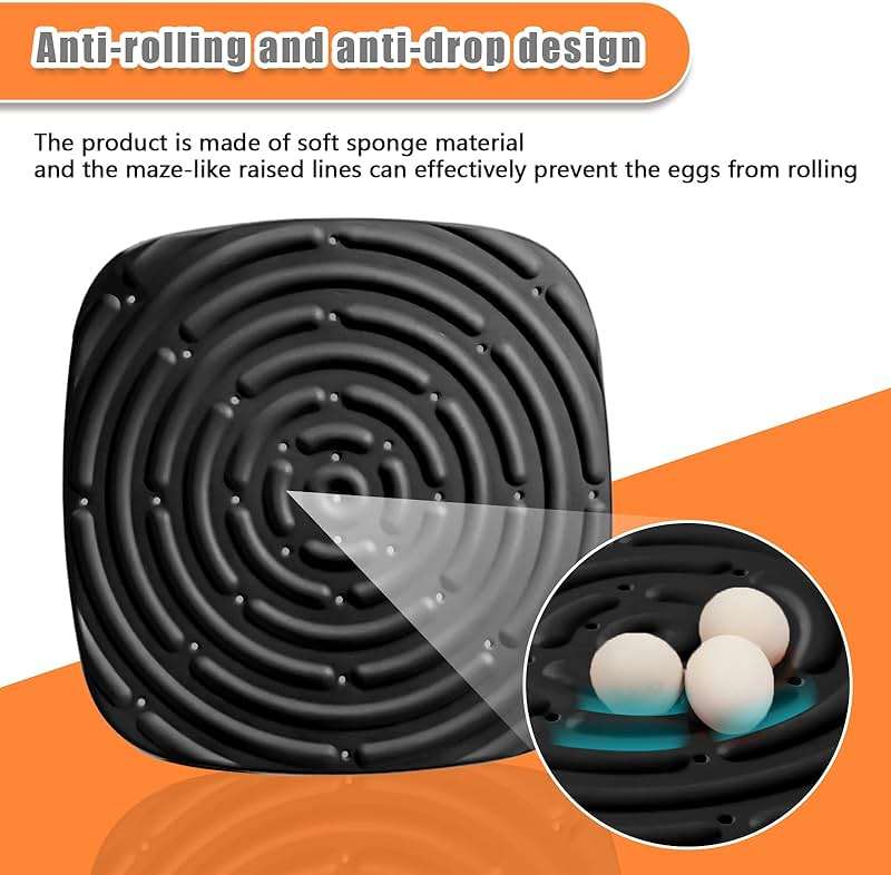 Skimzy Chicken Nesting Box Pads, 12 x 12 in Washable Reusable Nest Box Liners, 6-Pack, Breathable Drainage Design, Black - Image 4