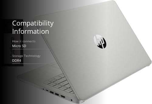 HP Stream 14" HD BrightView Laptop, Intel Celeron N4120, 16GB RAM, 288GB Storage (128GB UFS + 160GB Docking Station Set), Intel UHD Graphics, 720p Webcam, Wi-Fi, 1 Year Office 365, Win 11 S, Silver - Image 3