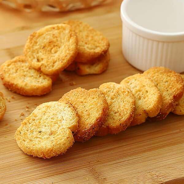 Bread slices 3.24oz garlic bread slices Salty snack Snacks Afternoon Tea Snacks Garlic cookies (92g/ bag) - Image 7