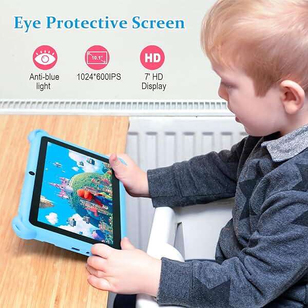 Trayoo Kids Tablet, 7 inch Tablets for Kids, 32GB Toddler Tablet with Case Included, Parental Control, Dual Camera, GMS, WiFi (Blue) - Image 6