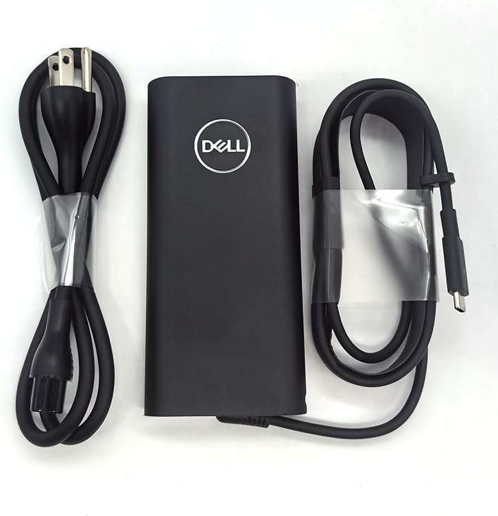 Dell Laptop Charger 130W USB C Type C AC Adapter,XPS 15 9500 9510 9520 XPS 17 9700 9710 9720 9730 AC Charger, Black, DA130PM170 - Image 1
