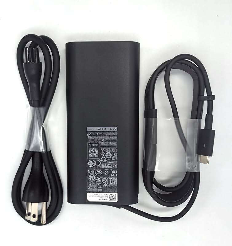 Dell Laptop Charger 130W USB C Type C AC Adapter,XPS 15 9500 9510 9520 XPS 17 9700 9710 9720 9730 AC Charger, Black, DA130PM170 - Image 7