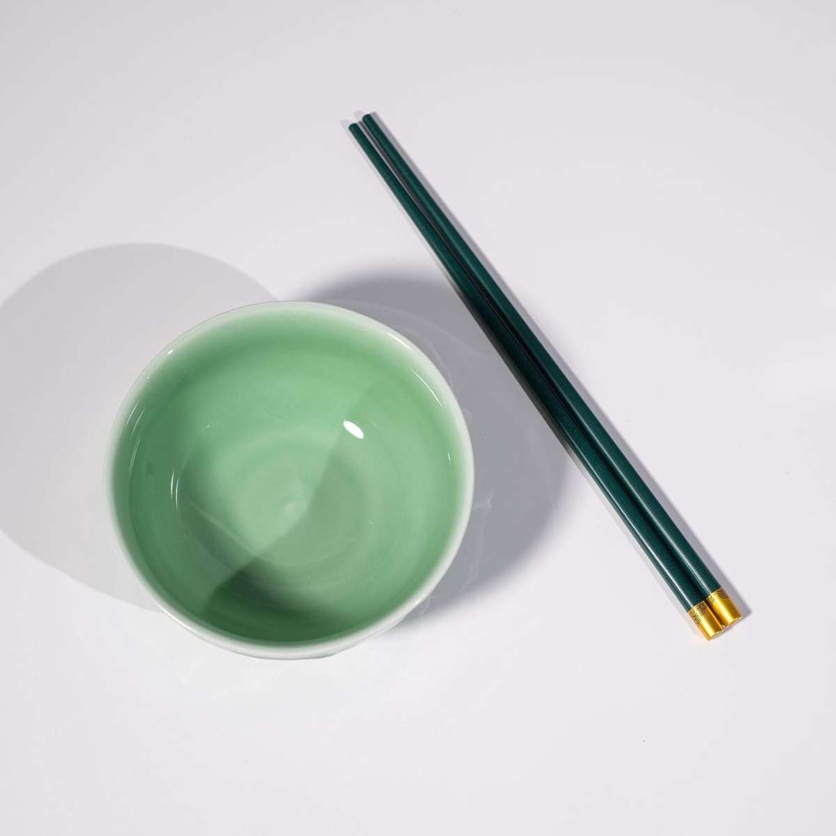 Hanporce 5-Inch Celadon Rice Bowl, Set of 2 - Round Ceramic Bowls for Soup, Stews, Holiday Meals - Classic Holiday Tableware - Durable, Dishwasher, Microwave, Freezer Safe - Image 8