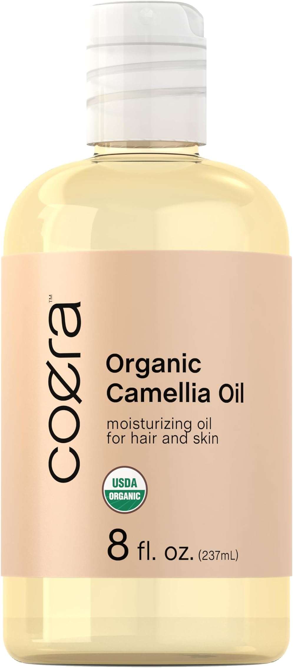 Coera Camellia Seed Oil Organic | 8 fl oz | Moisturizing Oil for Hair and Skin | Free of Parabens, SLS, & Fragrances - Image 1