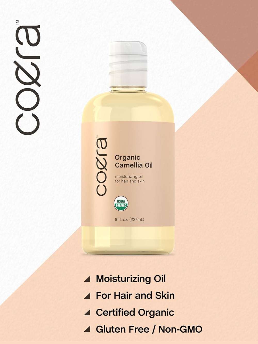 Coera Camellia Seed Oil Organic | 8 fl oz | Moisturizing Oil for Hair and Skin | Free of Parabens, SLS, & Fragrances - Image 4