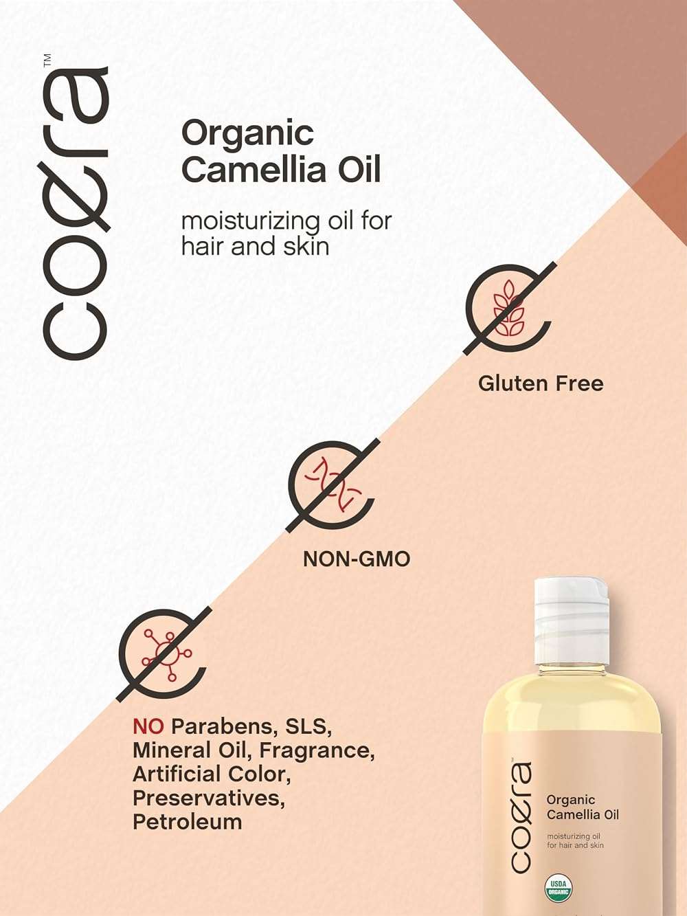 Coera Camellia Seed Oil Organic | 8 fl oz | Moisturizing Oil for Hair and Skin | Free of Parabens, SLS, & Fragrances - Image 5