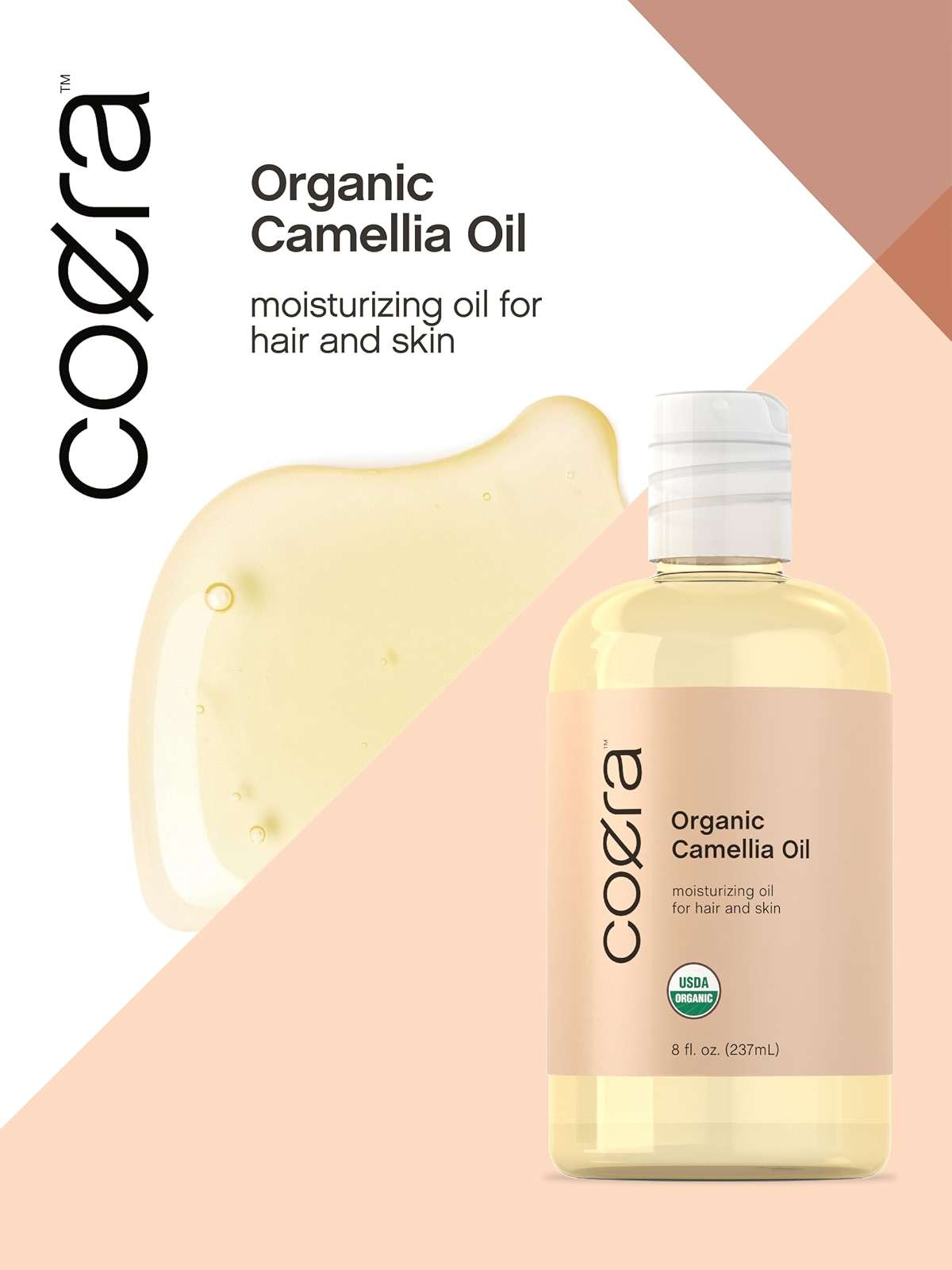 Coera Camellia Seed Oil Organic | 8 fl oz | Moisturizing Oil for Hair and Skin | Free of Parabens, SLS, & Fragrances - Image 7