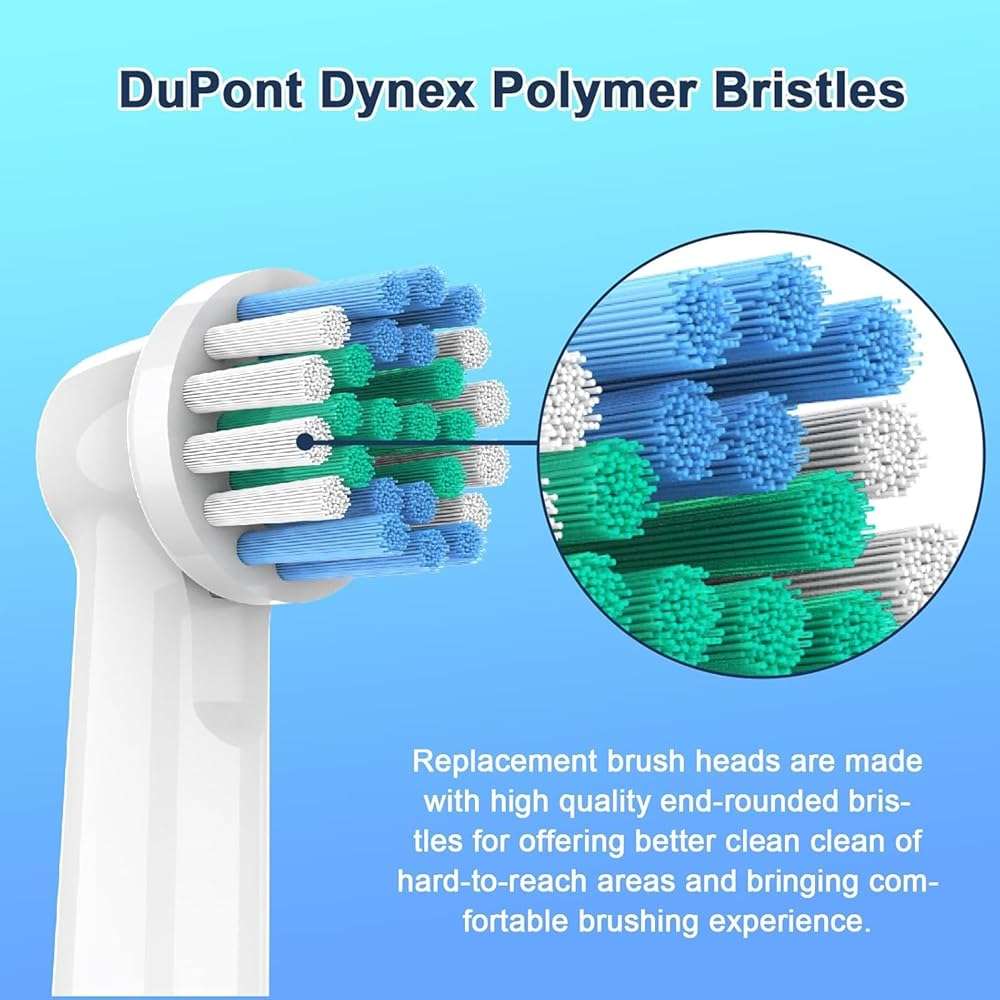 Replacement Toothbrush Heads Compatible with Oral B Braun,8 Pack Professional Electric Brush Heads for Oral B Replacement Heads Refill Pro 500/1000/1500/3000/3757/5000/7000/7500/8000 - Image 4