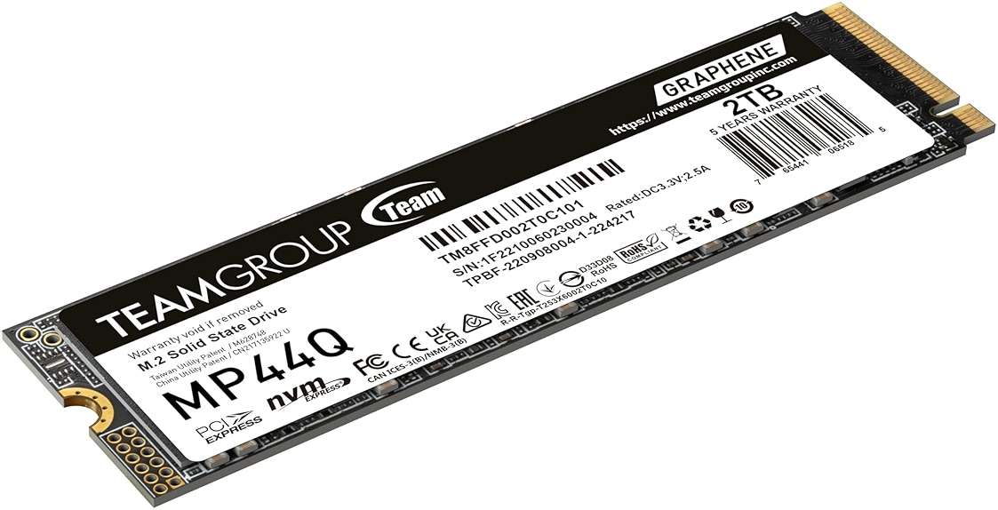 TEAMGROUP MP44Q 2TB SLC Cache Gen 4x4 M.2 2280 PCIe 4.0 w/NVMe Laptop, Desktop, NUC, NAS SSD Read/Write Speed up to 7000/5900MB/s TM8FFD002T0C101 - Image 2
