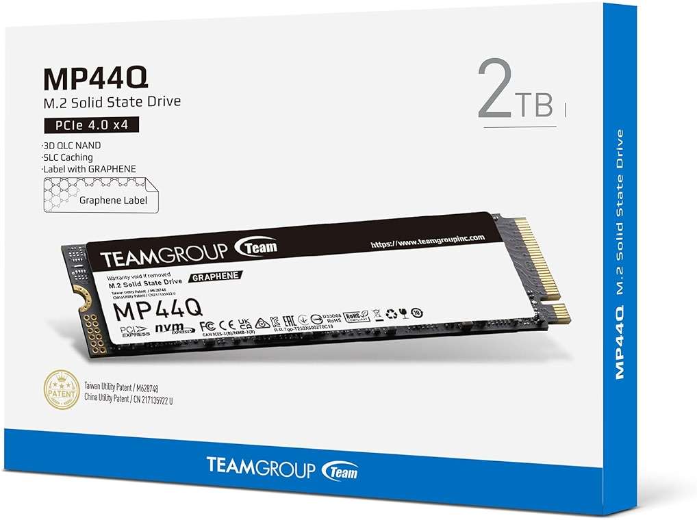 TEAMGROUP MP44Q 2TB SLC Cache Gen 4x4 M.2 2280 PCIe 4.0 w/NVMe Laptop, Desktop, NUC, NAS SSD Read/Write Speed up to 7000/5900MB/s TM8FFD002T0C101 - Image 6