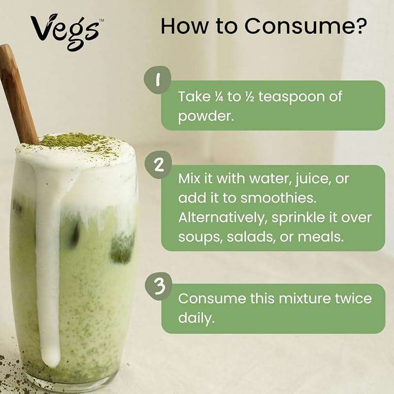Vegs Moringa Powder, The Real Green Freeze Dried Moringa Leaves Organic, Rich Antioxidants, Amino Acids & Nutrients Dense - Native Single Origin, Premium Harvest Moringa Oleifera Leaf Powder, 8 oz - Image 6