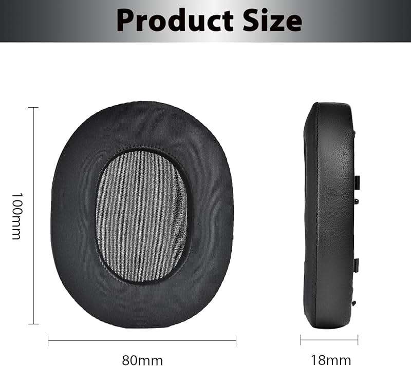 Adhiper XM5 Replacement Ear Pads Cushions for Sony WH-1000XM5(WH1000XM5) Noise Canceling Headphones, Upgraded Cooling Gel Earpads with Soft Memory Foam, XM5 Earpads Replacement(Black) - Image 4
