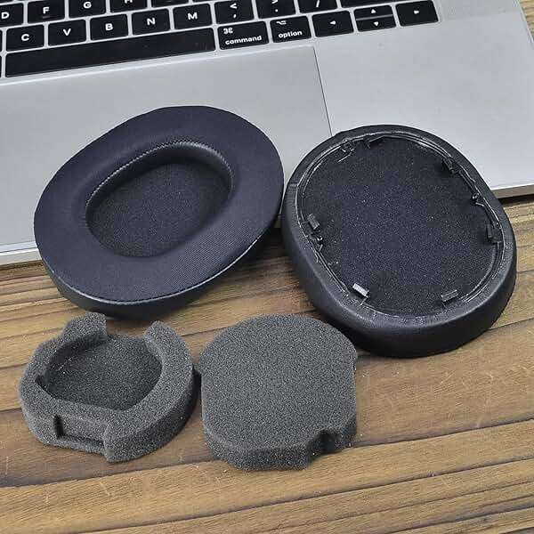 Adhiper XM5 Replacement Ear Pads Cushions for Sony WH-1000XM5(WH1000XM5) Noise Canceling Headphones, Upgraded Cooling Gel Earpads with Soft Memory Foam, XM5 Earpads Replacement(Black) - Image 7