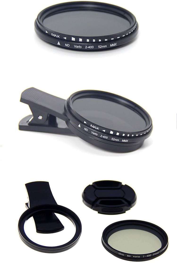 52mm Polarized Smart Phone Universal ND 2-400 CPL Filter Clip Kit for Samsung iPhone Camera Accessories Cell Phone Android Lens Attachments Polarizer for iPhone x Neutral Density Filters Mobile - Image 2