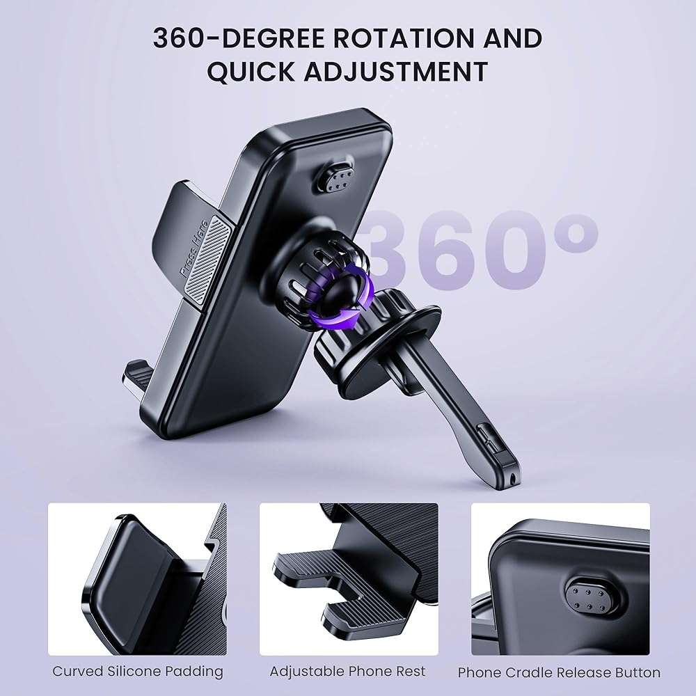 FESIYOYE Car Phone Holders for Car Air Vent Phone Mount Universal Automotive Accessories Car Mount Cradles Fit for iPhone Android Smartphones - Image 8