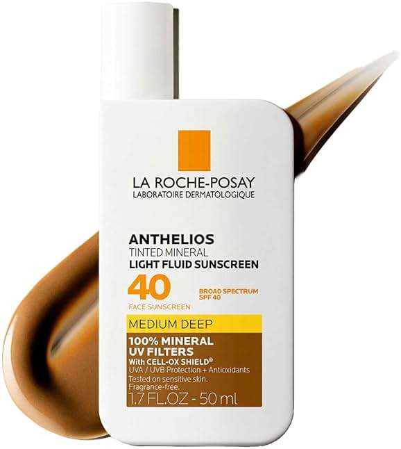 La Roche-Posay Anthelios Sunscreen SPF 40, Ultra-Light Fluid Broad Spectrum SPF 40, Face Sunscreen with Titanium Dioxide Mineral, Lightweight & Fast-Absorbing, Oil-Free, Matte Finish - Image 1