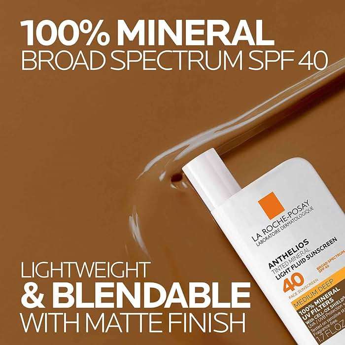 La Roche-Posay Anthelios Sunscreen SPF 40, Ultra-Light Fluid Broad Spectrum SPF 40, Face Sunscreen with Titanium Dioxide Mineral, Lightweight & Fast-Absorbing, Oil-Free, Matte Finish - Image 3