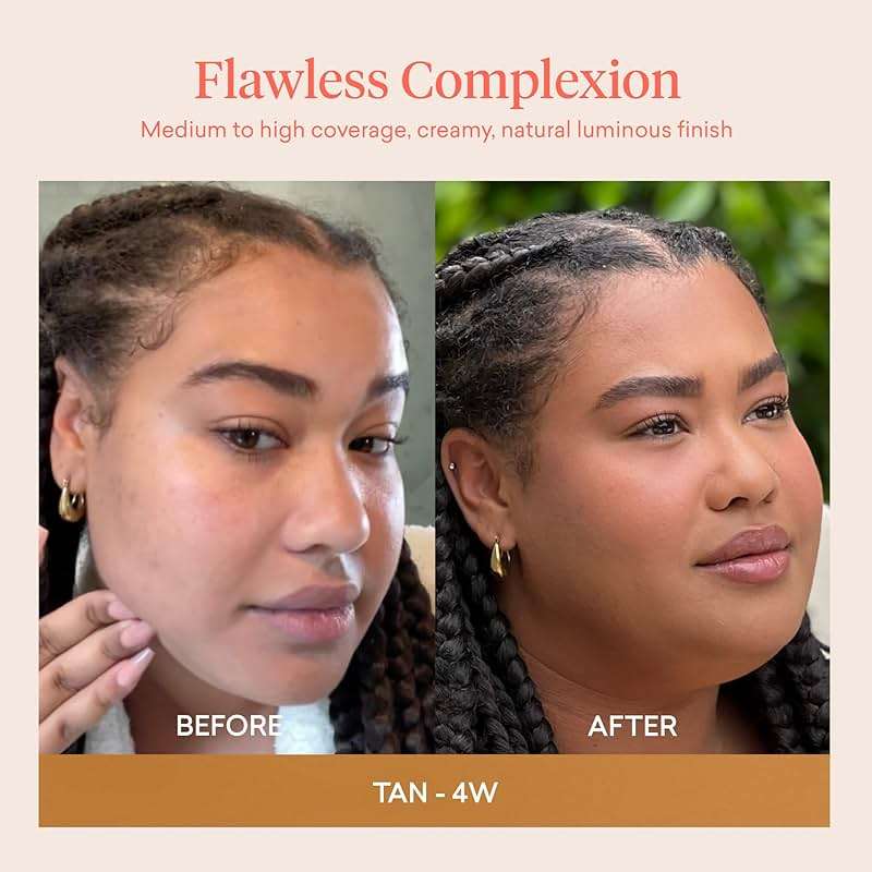 Toty by Sofia Vergara - lumina CC Cream SPF 50+, 100% Mineral Color Correcting Cream - Medium Coverage Foundation & Broad Spectrum Sunscreen for Face - Non Comedogenic - 4W WARM CARAMEL - Image 3