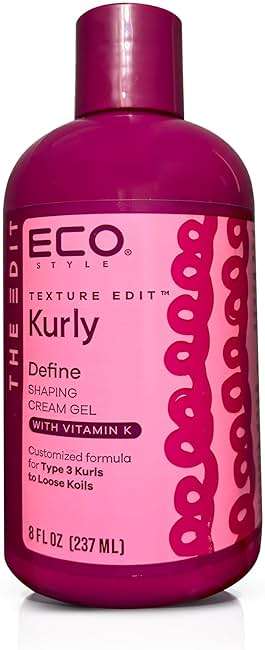 Eco Style Texture Edit Curl Sculpt Hybrid Styler — Medium-Hold Cream-Gel Blend for Wash-and-Go Definition, Twist Outs, and Long-Lasting Shape, Designed for Type 3 Hair, 8 oz - Image 1