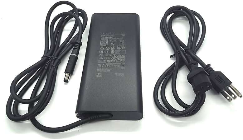 Dell Alienware GAN Laptop Charger 360W Barrel 7.4mm tip,Aliemware M18 X16 M16 X17 R2 AC Adapter, Black, LA360PM230 - Image 2