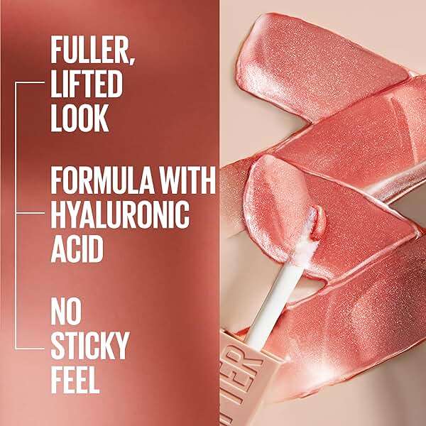 MAYBELLINE Lifter Gloss Hydrating Lip Gloss Bundle with Hyaluronic Acid, Ice Pink Neutral and Stone Rosey Neutral, 0.18 Ounce Each - Image 5