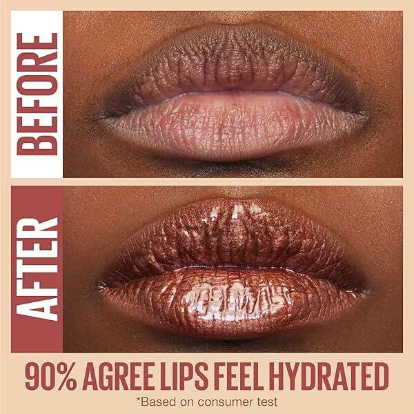 MAYBELLINE Lifter Gloss Hydrating Lip Gloss Bundle with Hyaluronic Acid, Ice Pink Neutral and Stone Rosey Neutral, 0.18 Ounce Each - Image 6