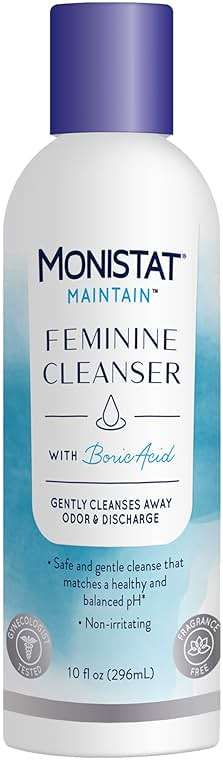 Monistat Feminine Cleanser with Boric Acid, 10 Fl Oz and Vagisil Medicated Feminine Wipes, Maximum Strength, 12 Wipes - Image 2