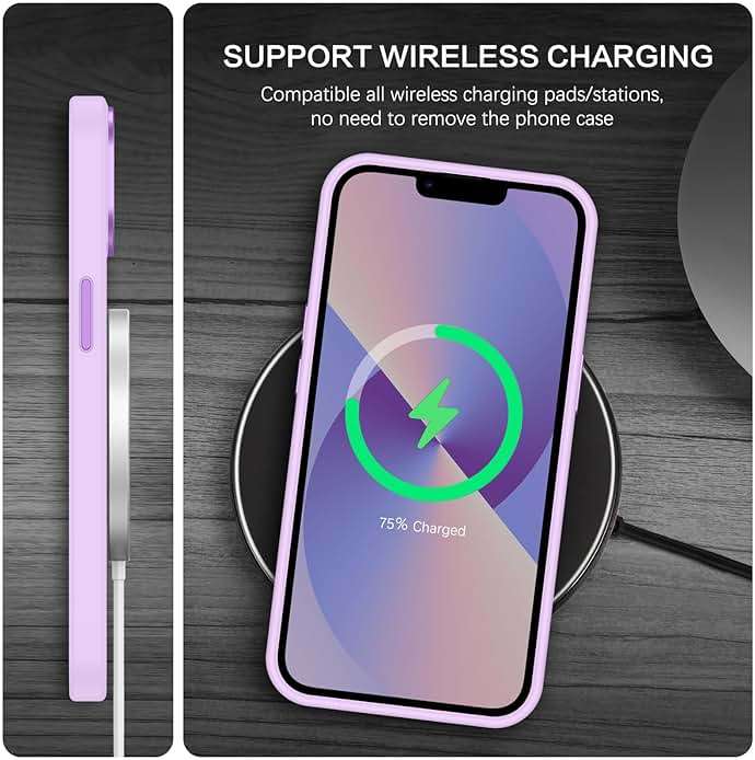 BENTOBEN Magnetic for iPhone 13 Case & iPhone 14 Case [Compatible with Magsafe] Translucent Matte Phone Case iPhone 13/14 Slim Shockproof Women Men Protective Cover for iPhone 13/14 6.1", Light Purple - Image 6