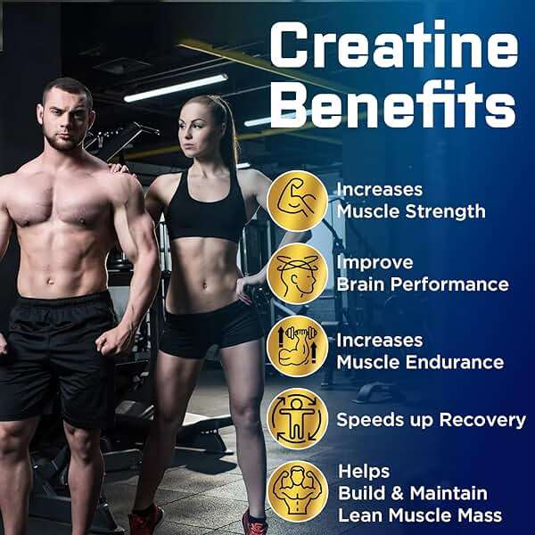 Creatine Monohydrate Gummies, Creatine for Women & Men, Pre Workout Creatine Monohydrate Gummies with Taurine, Vitamin B6 & B12 for Muscle, Strength, Energy, Endurance, Vegan, Organic, 60 Count - Image 4