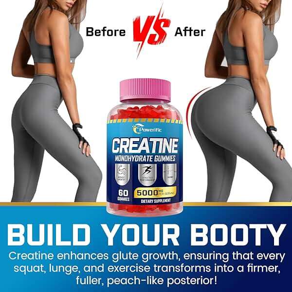 Creatine Monohydrate Gummies, Creatine for Women & Men, Pre Workout Creatine Monohydrate Gummies with Taurine, Vitamin B6 & B12 for Muscle, Strength, Energy, Endurance, Vegan, Organic, 60 Count - Image 6