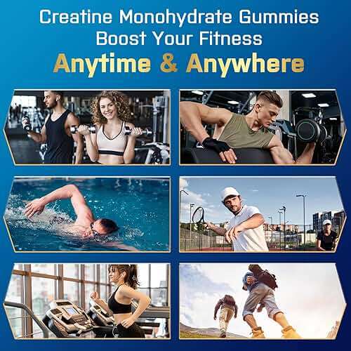 Creatine Monohydrate Gummies, Creatine for Women & Men, Pre Workout Creatine Monohydrate Gummies with Taurine, Vitamin B6 & B12 for Muscle, Strength, Energy, Endurance, Vegan, Organic, 60 Count - Image 9