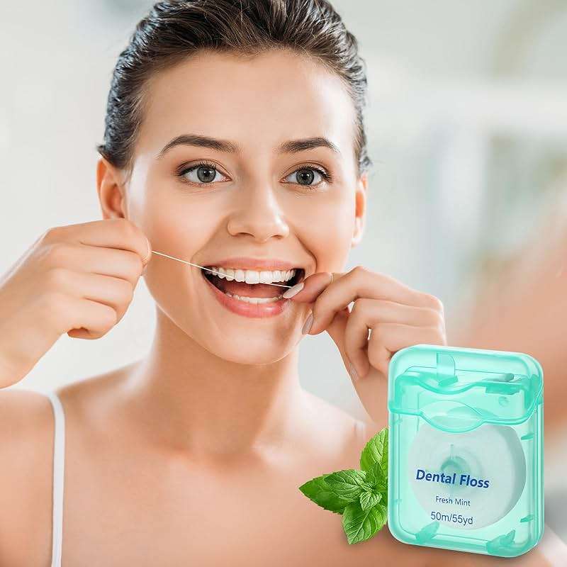 Mimorou 60 Pack Dental Floss Bulk Mint Flavored 50m Each Travel Dental Floss Oral Care for Teeth Protection(Multicolor) - Image 6