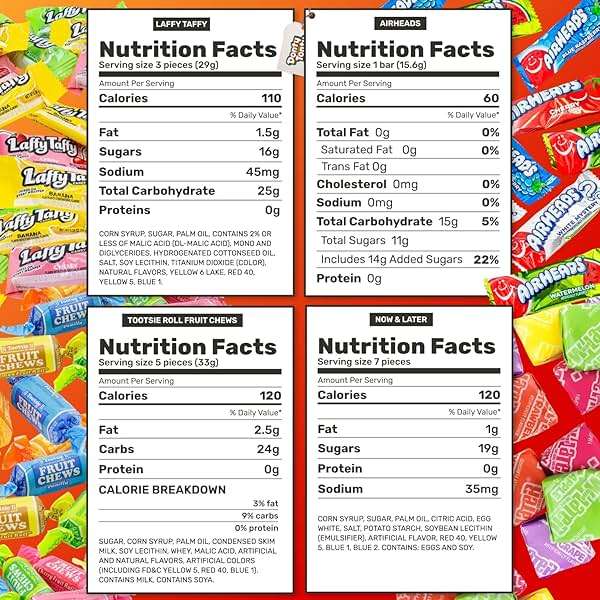 Chewy Candy Variety Pack 3 Lb – Bulk Bag, Fruit Flavored, Individually Wrapped - Image 2