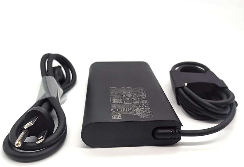 Dell Laptop Charger 240W Watt Barrel 7.4mm tip GAN AC Power Adapter,Alienware M16 R2 X16 M15 R7 X15 R2 X17 R2 Precision 7670 7770 7680 7780 Charger, Black, HA240PM200 - Image 8