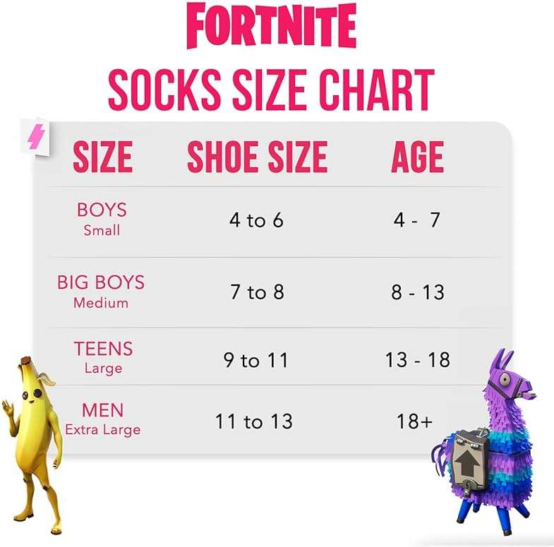 FORTNITE Fun: 6-Pack High Socks for Boys and Teens – Vibrant Gaming Designs, Comfortable Fit, Durable Materials - Image 4