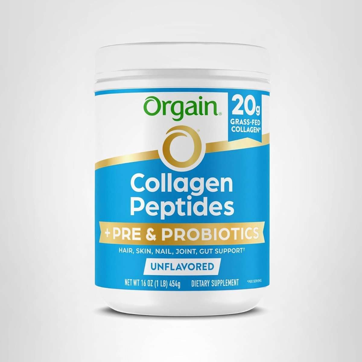 Orgain Hydrolyzed Collagen Peptides + Prebiotic & Probiotics Powder for Women & Men, 20g Grass Fed Collagen, 1 Billion CFU - Supports Digestive, Hair, Skin & Joint Health, Non-GMO, Type I & III, 1lb - Image 9