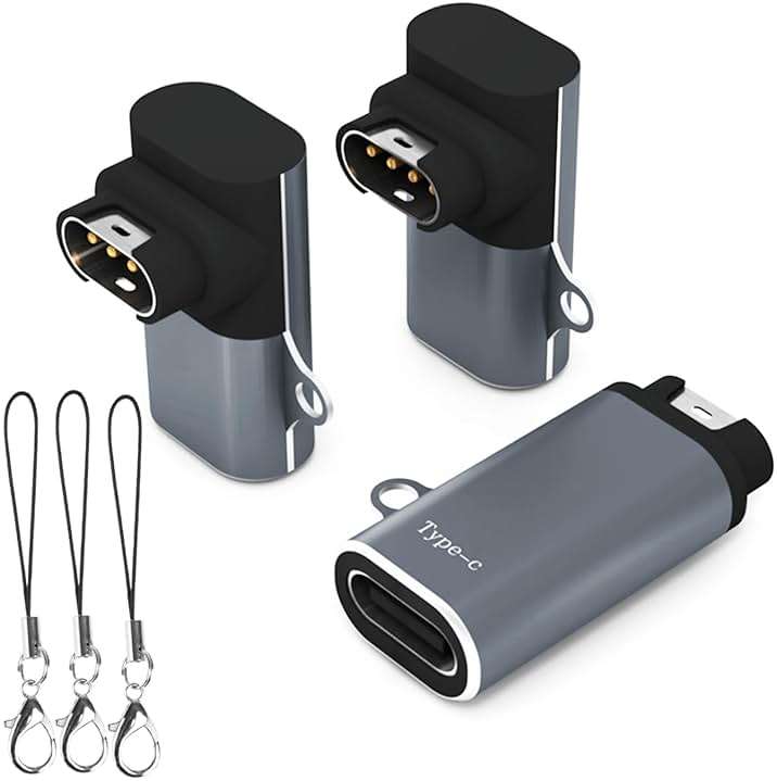 USB-C Charger for Garmin Watch (3-Pack), USBC Charging Cable Adapter for Fenix 8/7/7X/7S,Vivoactive 5/4/4S,Forerunner 965/265/255/245/55/45,Instinct,Venu 3S/2S,Enduro,Epix Pro,Vivomove,Tactix,Swim 2 - Image 1