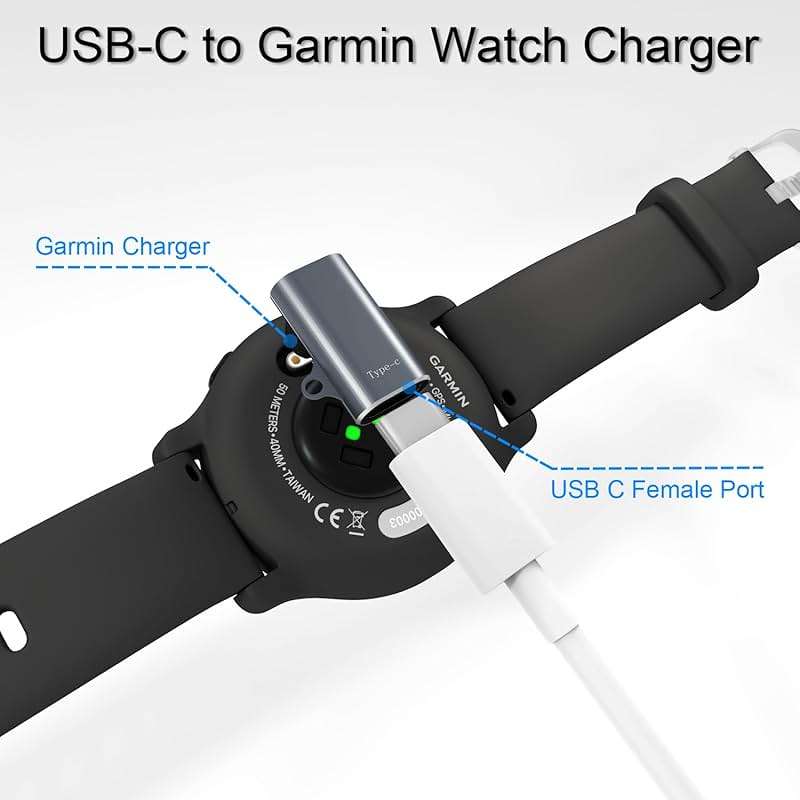 USB-C Charger for Garmin Watch (3-Pack), USBC Charging Cable Adapter for Fenix 8/7/7X/7S,Vivoactive 5/4/4S,Forerunner 965/265/255/245/55/45,Instinct,Venu 3S/2S,Enduro,Epix Pro,Vivomove,Tactix,Swim 2 - Image 2