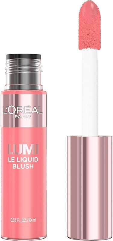 L'Oreal Paris True Match Lumi Le Liquid Blush, Intense Lightweight Blush Formula With Liquid Pigments, Dewy Bright Pink, 0.33 Fl Oz - Image 1