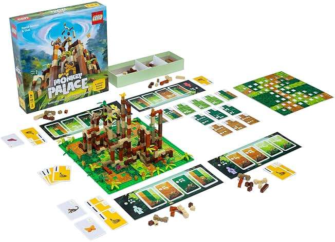 Monkey Palace - LEGO Board Game, Brick Building Strategy Board Game for Kids 8-12, Family Fun for Adults, LEGO Fun Toys for Kids & Families, 2-4 Players Ages 10+, 45 Minute Playtime - Image 4
