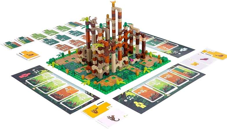 Monkey Palace - LEGO Board Game, Brick Building Strategy Board Game for Kids 8-12, Family Fun for Adults, LEGO Fun Toys for Kids & Families, 2-4 Players Ages 10+, 45 Minute Playtime - Image 8