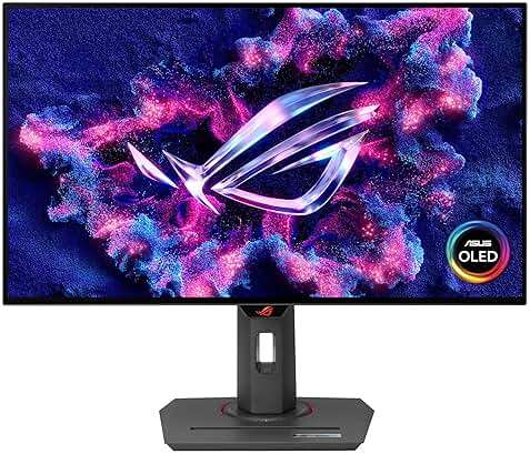 ASUS ROG Strix 27” 1440P OLED Gaming Monitor (XG27AQDMG) - QHD, Glossy OLED, 240Hz, 0.03ms, Custom Heatsink, Anti-flicker,Uniform Brightness, G-SYNC Compatible, 99% DCI-P3, DisplayWidget, 3yr warranty - Image 1
