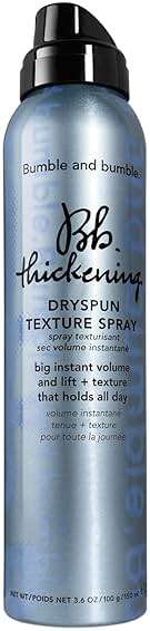 Bumble and bumble. Thickening Dryspun Texture Spray | Dry Texture Spray for Hair Volume | Lightweight Formula | Adds Hold | For Fine to Medium Straight to Wavy Hair Types - Image 1