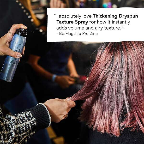 Bumble and bumble. Thickening Dryspun Texture Spray | Dry Texture Spray for Hair Volume | Lightweight Formula | Adds Hold | For Fine to Medium Straight to Wavy Hair Types - Image 4