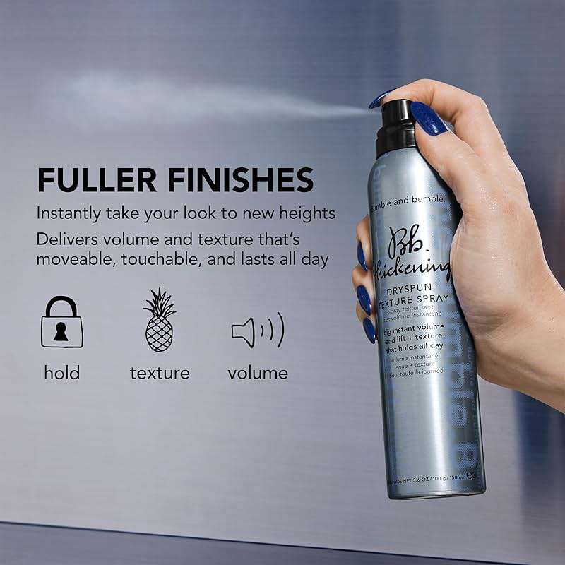 Bumble and bumble. Thickening Dryspun Texture Spray | Dry Texture Spray for Hair Volume | Lightweight Formula | Adds Hold | For Fine to Medium Straight to Wavy Hair Types - Image 6