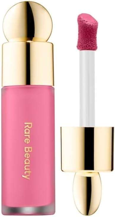 Rare Beauty by Selena Gomez Soft Pinch Liquid Blush Mini Size - Happy - Dewy Cool Pink - Image 4