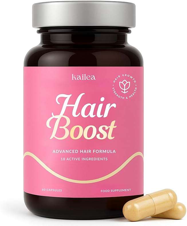 18-in-1 Hair Growth Supplement | Collagen, Hyaluronic Acid, Nettle, Silica, Biotin, Grape Seed Extract, Bamboo | Stronger, Thicker, Longer Hair – Supports Hair Volume, Shine, Scalp & Nail Health - Image 1