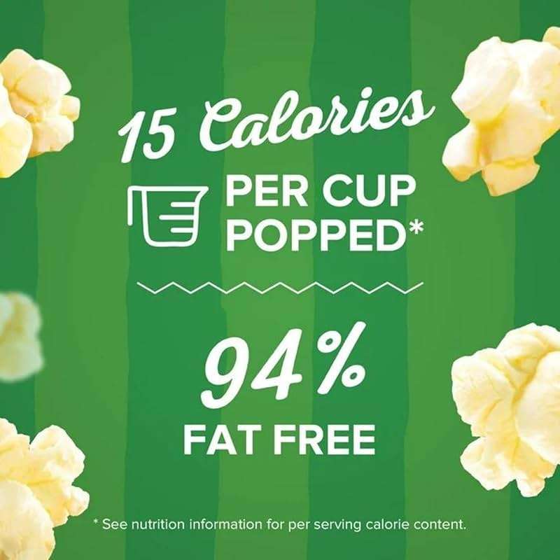 Microwave Popcorn Mini Bags Includes One Box of Butter Popcorn in Mini Bag and a Create Sticker, 1 box contains 12 Mini Bags of Butter Popcorn - Image 3